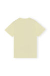 Logo T-shirt, Cotton, in colour Flan - 2 - GANNI