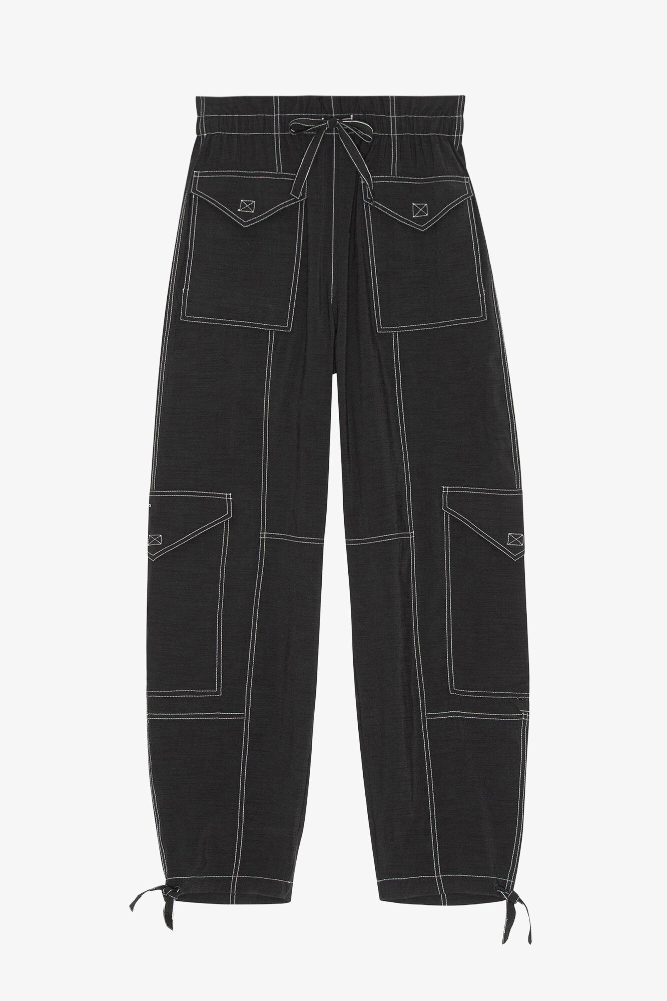 Light Slub Pocket Pants | GANNI US