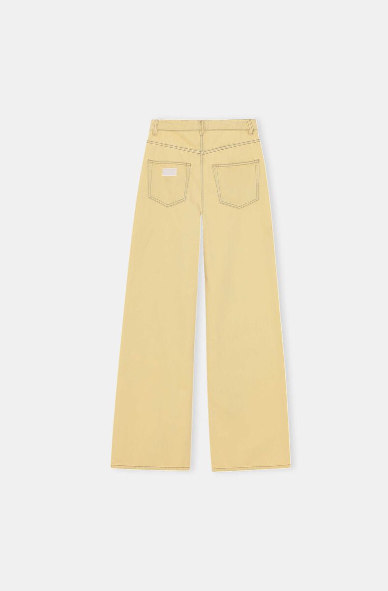 Magny Jeans, Cotton, in colour Rutabaga - 2 - GANNI