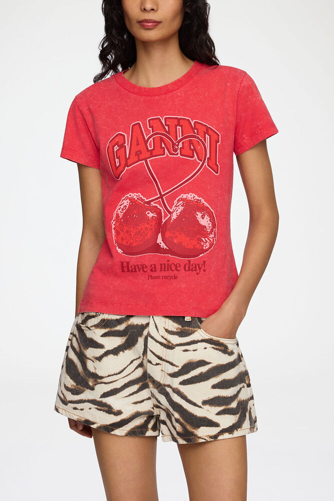Baby Fit Future t-shirt med k&ouml;rsb&auml;r, High Risk Red