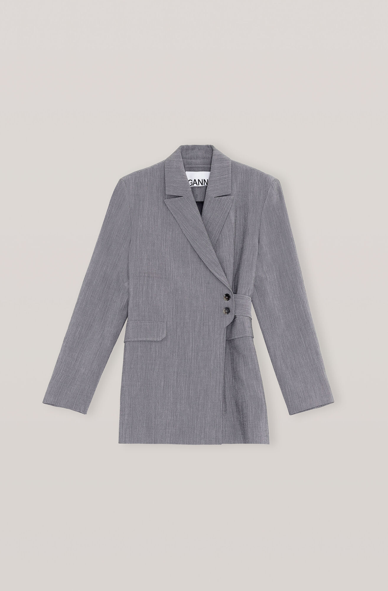 Ganni Melange Suiting Blazer 2499 00 Dkk Shop Your New Melange Suiting Blazer At Ganni Com
