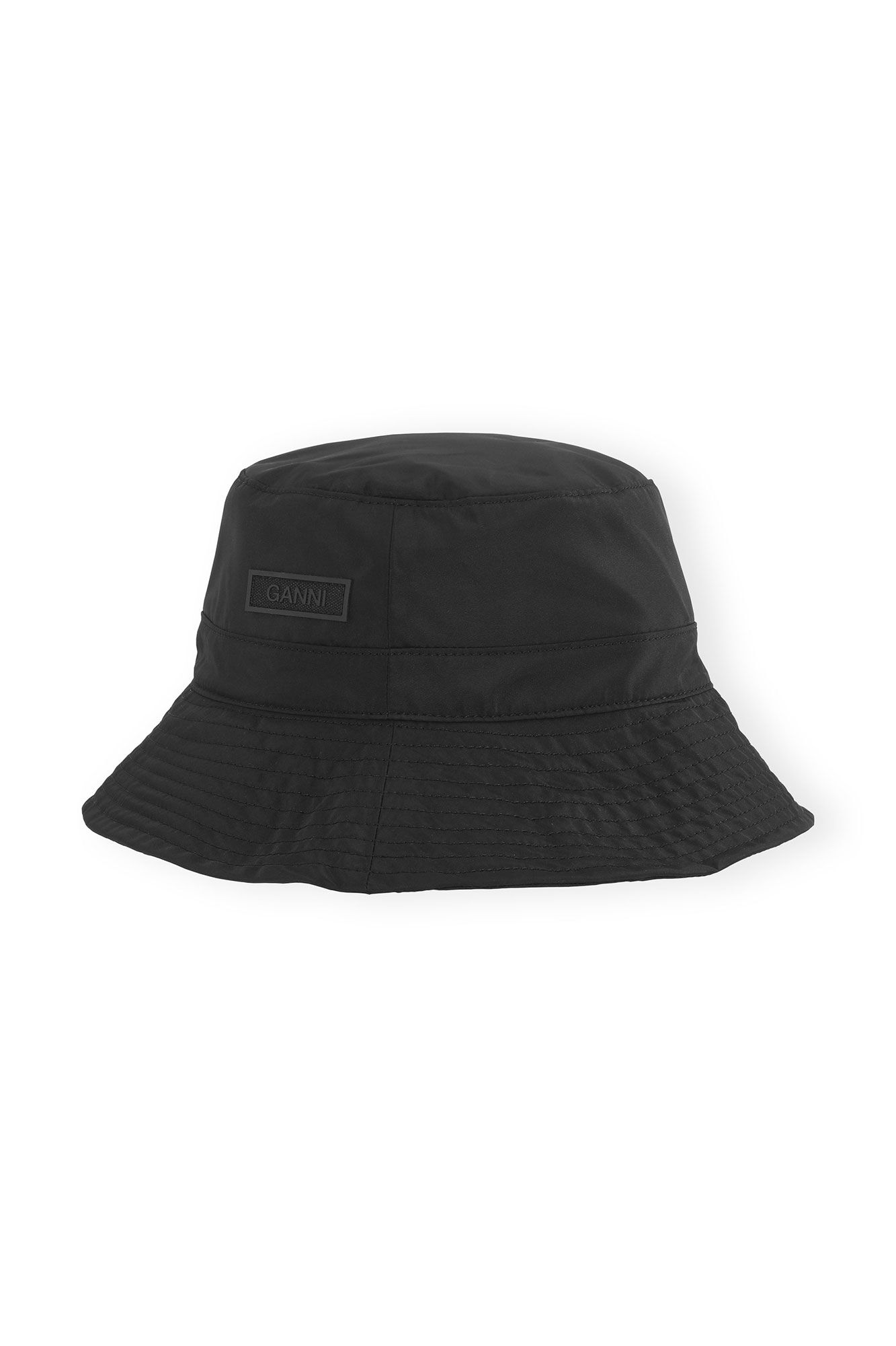 Bucket Hat, Polyester, in colour Black - 2 - GANNI