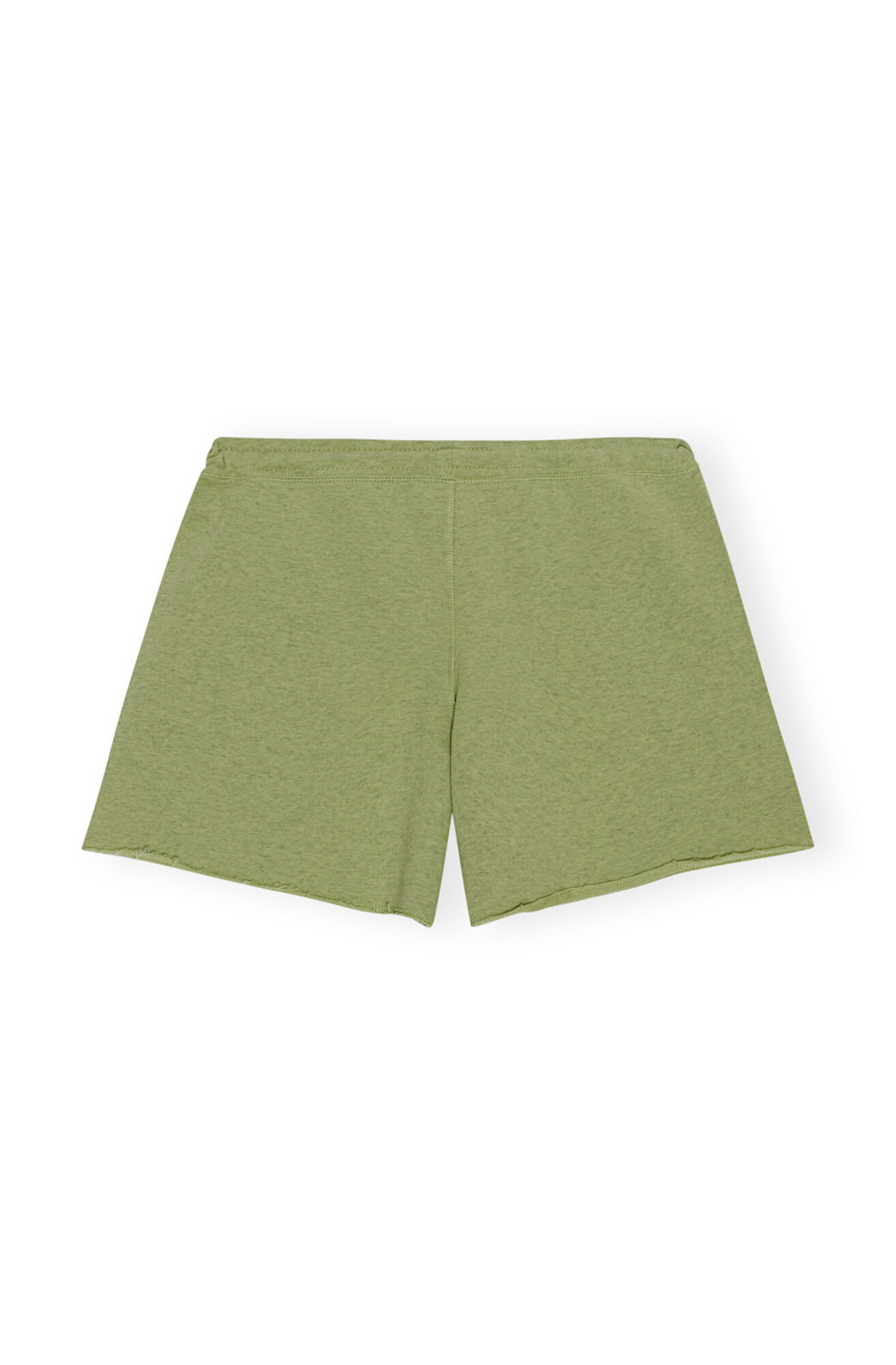 Green Isoli shorts med dragsko, Cotton, in colour Leek Green - 2 - GANNI