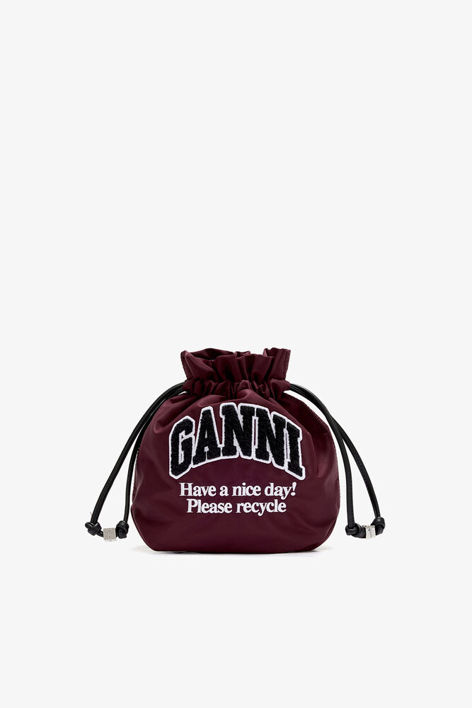 Pouch aus rotem Nylon, Windsor Wine