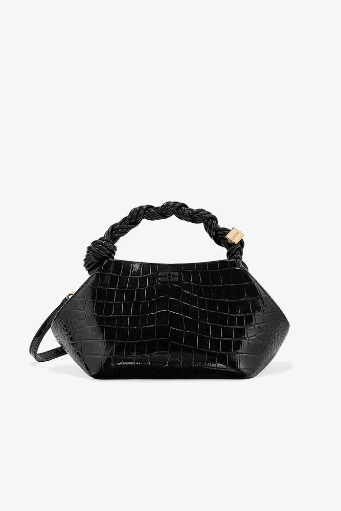 Black Small GANNI Bou Bag, Black