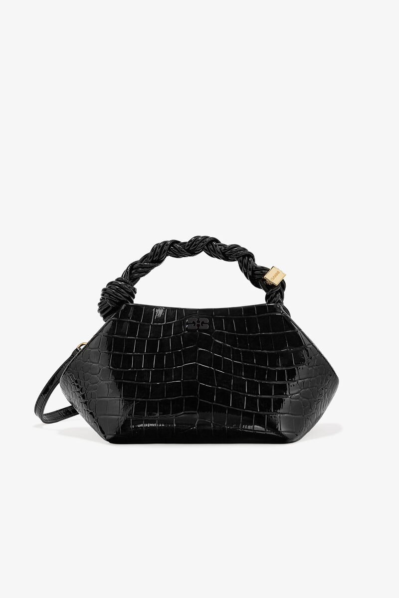 Black Small GANNI Bou Bag, Polyester, in colour Black - 1 - GANNI