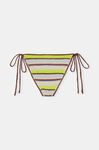 Crochet String Bikini Bottom, Cotton, in colour Multicolour - 2 - GANNI