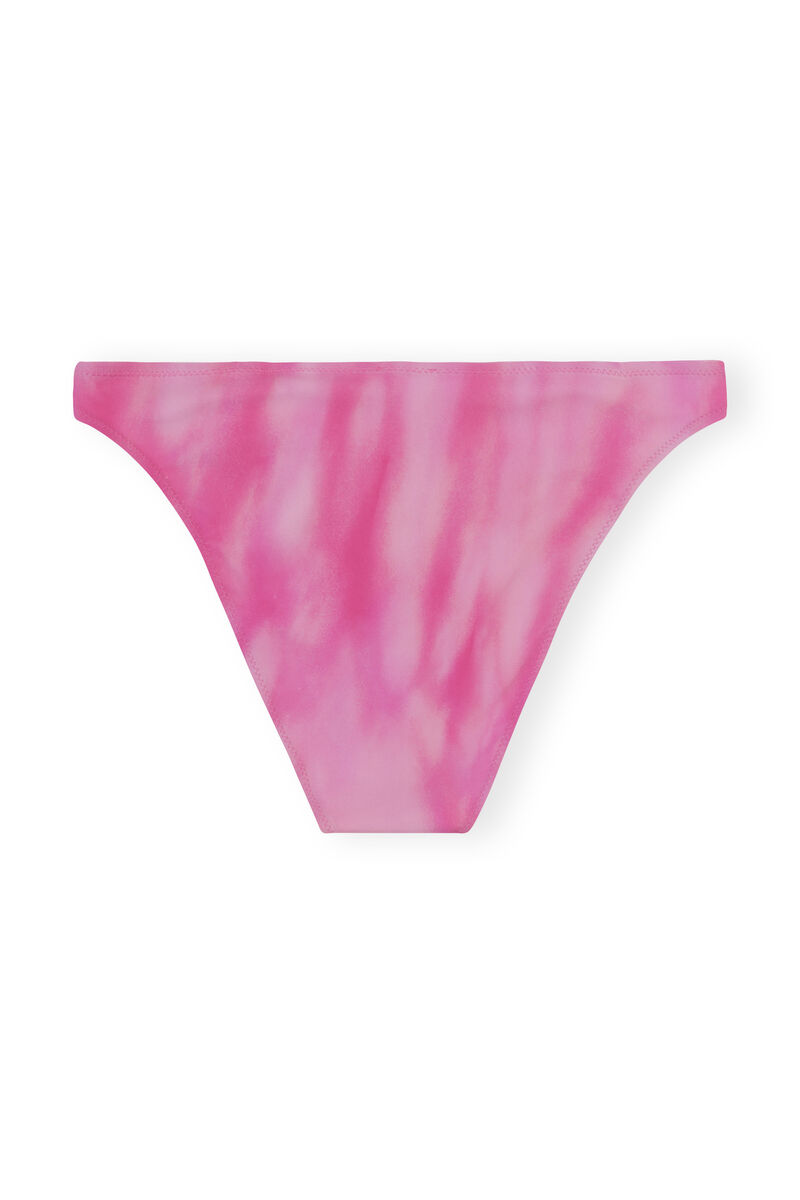 Low-Rise Brief Bikini Bottom, Elastane, in colour Dreamy Daze Phlox Pink - 2 - GANNI