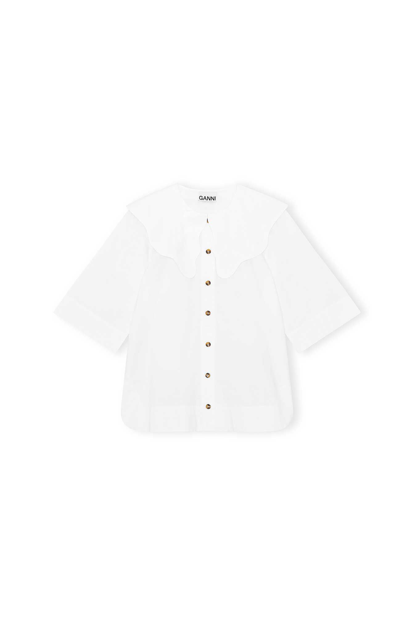 Ganni white shirt clearance