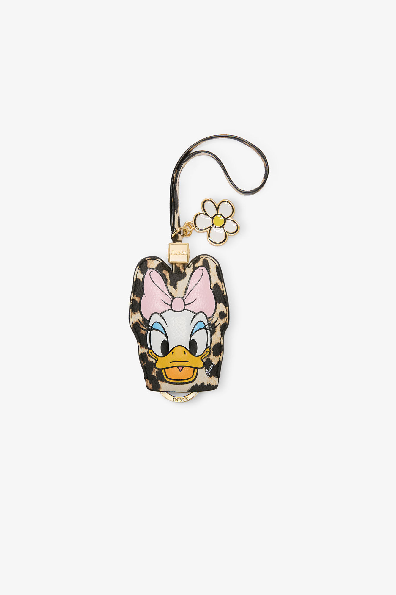 GANNI x Disney Daisy Duck Leopard Key Bell, in colour Almond Milk - 1 - GANNI