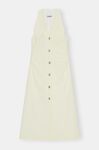 Seersucker Midi Dress, Cotton, in colour Stripe Flan - 1 - GANNI