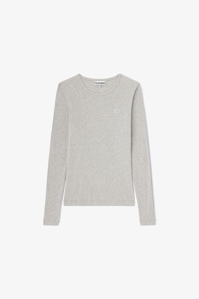 Rib Long-sleeve Top, Paloma