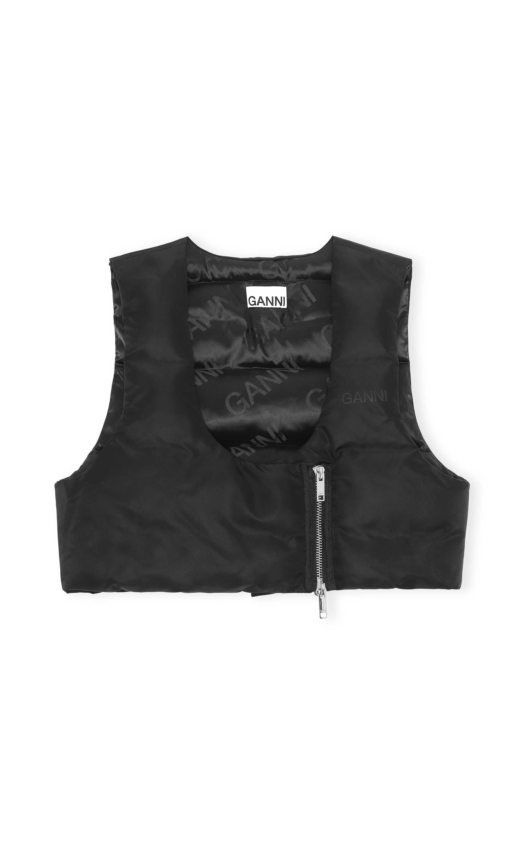 cropped utility vest