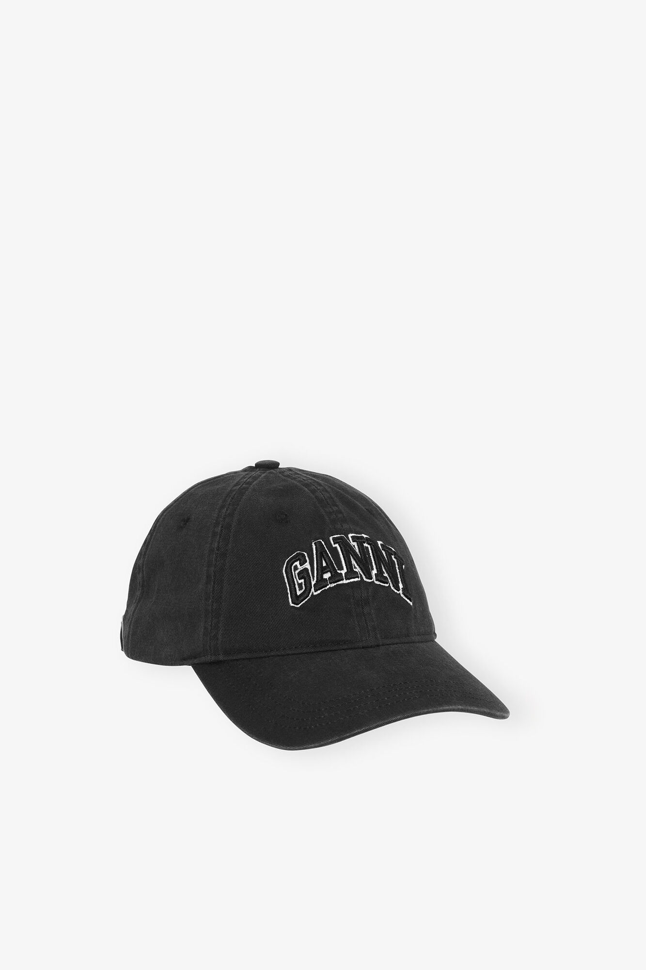 Black Black Canvas Cap | GANNI US
