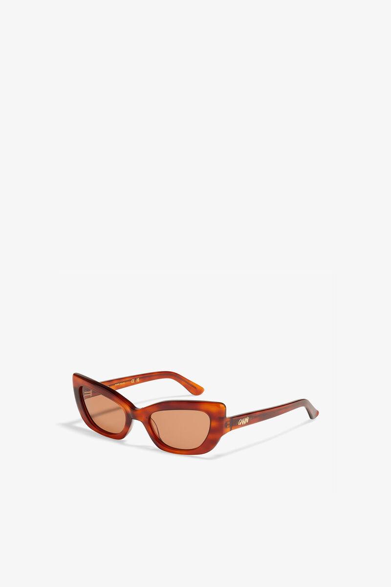 GANNI x Ace & Tate Tiger's Eye Sadie Sunglasses, Acetate, in colour Tiger's Eye - 2 - GANNI