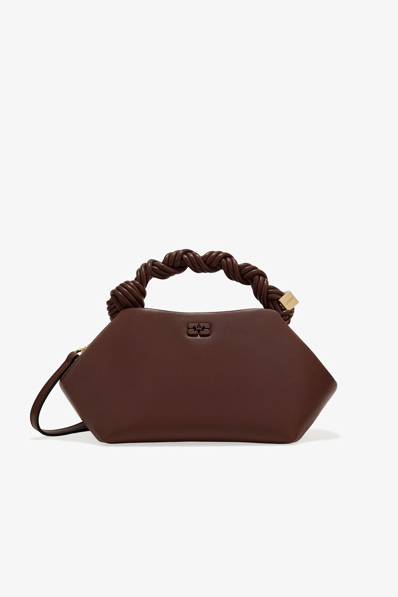 Brun liten GANNI Bou-väska, Polyester, in colour Chocolate Fondant - 1 - GANNI