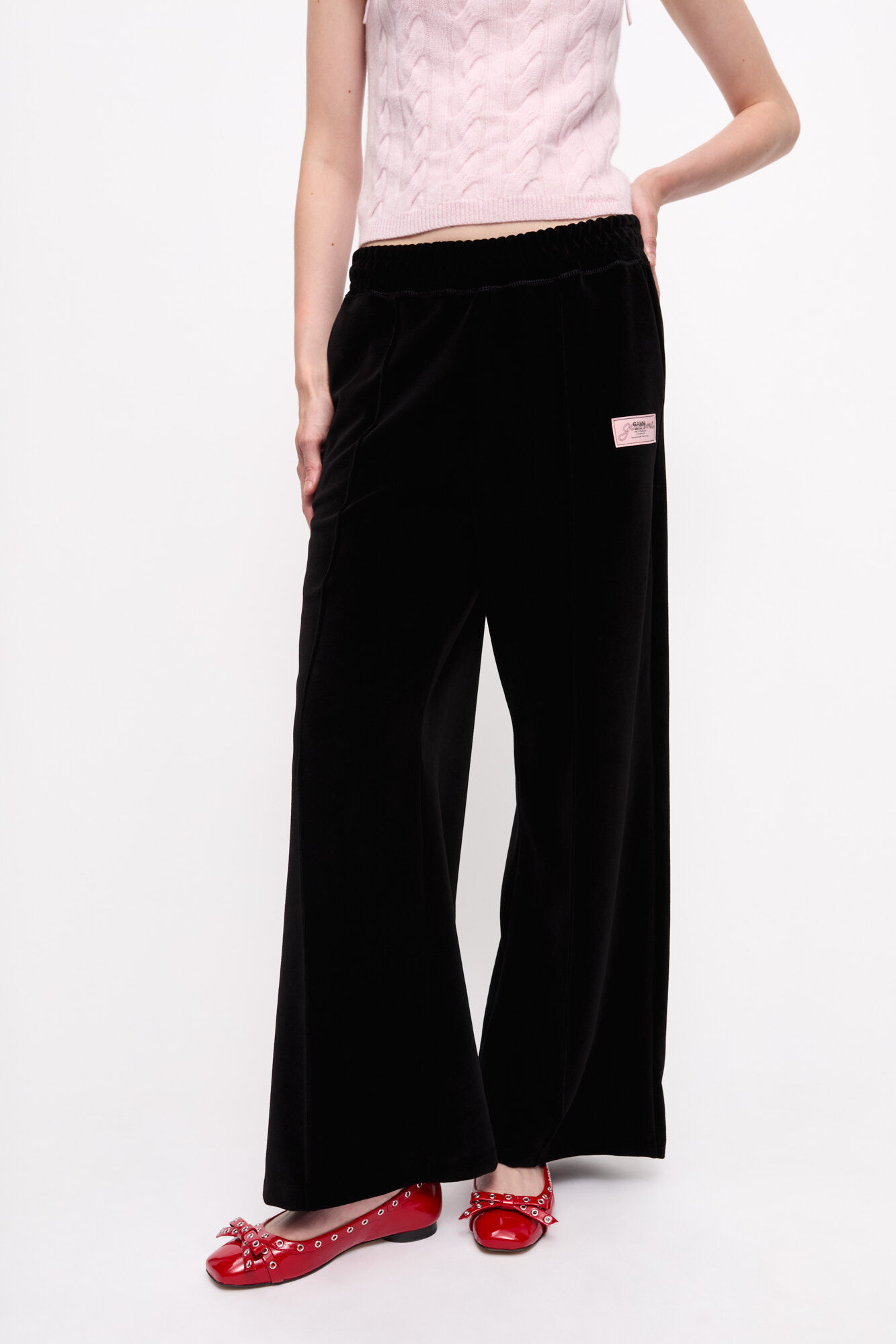Heavy Velour Pants | GANNI