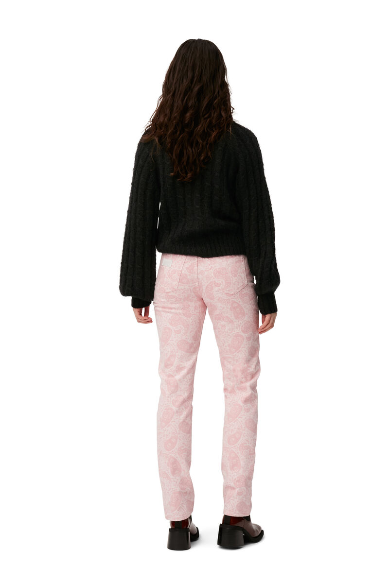 Cable Cardigan, Merino Wool, in colour Black - 5 - GANNI