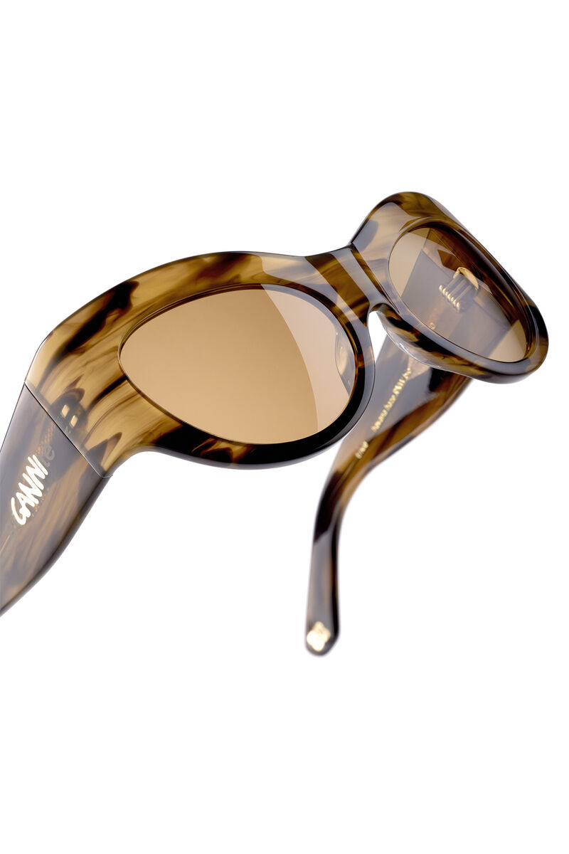 Trixie-Sonnenbrille Von GANNI x Ace & Tate, Acetate, in colour Tobacco Brown - 4 - GANNI