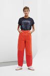 Stary Jeans, Cotton, in colour Flame Scarlet - 1 - GANNI