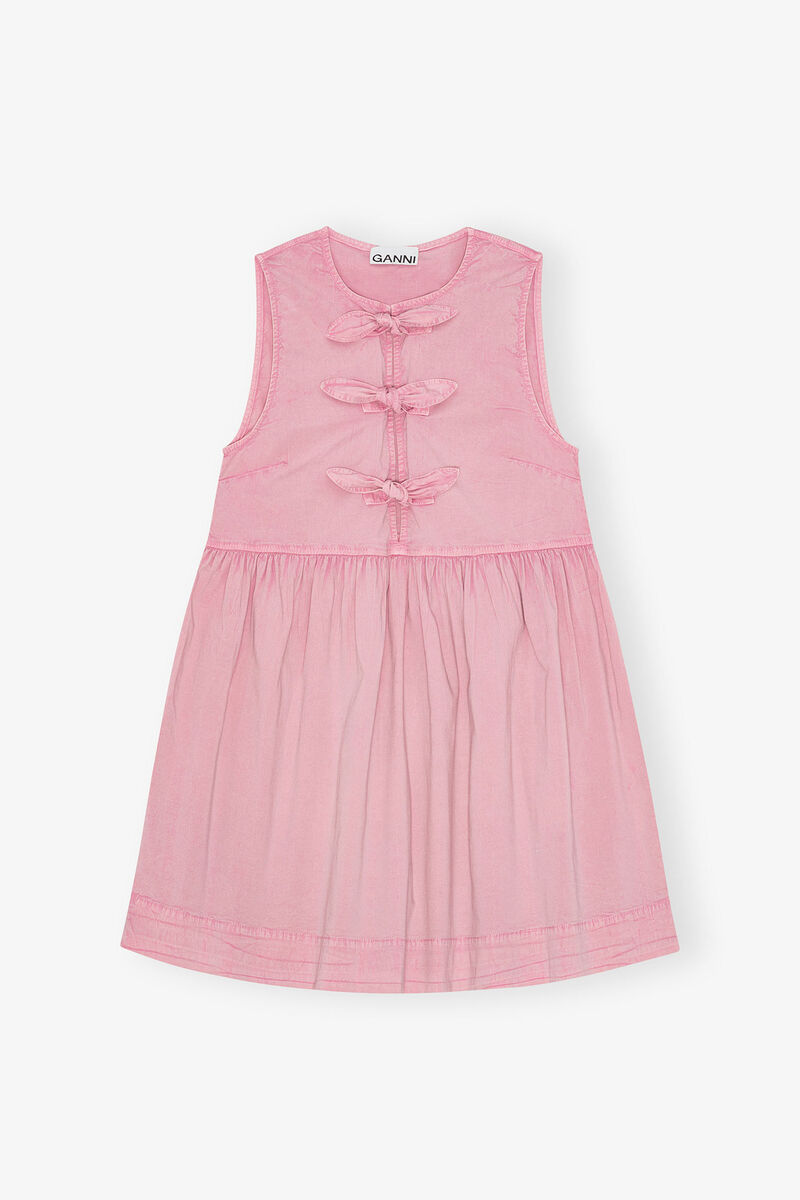 Pink Washed Dress, Elastane, in colour Bleached Mauve - 1 - GANNI
