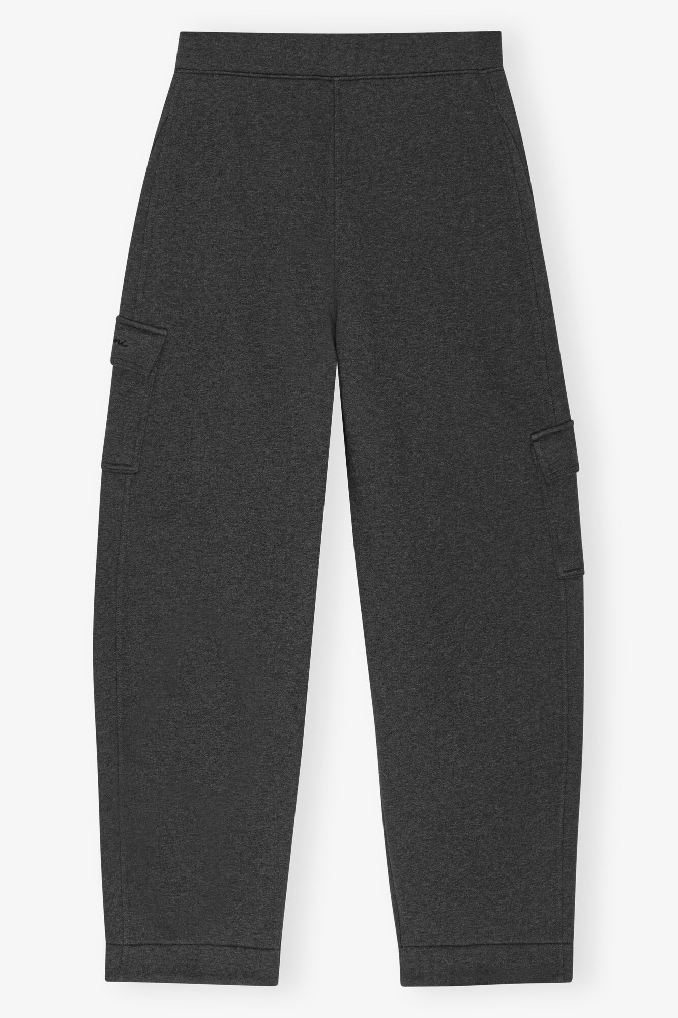 Heavy Fleece Trousers, Cotton, in colour Phantom - 2 - GANNI