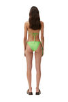 String Bikini Bottom, Elastane, in colour Lime Popsicle - 2 - GANNI