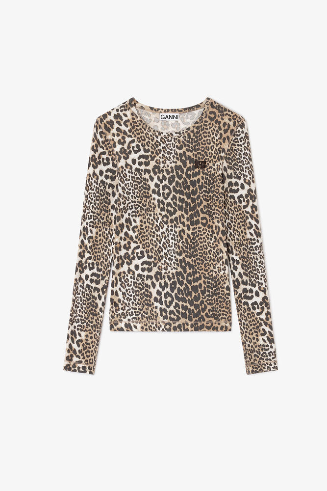 Leopard Rib Long Sleeve, Leopard