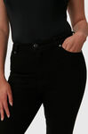 Comfort Stretch Cutye Cropped, Elastane, in colour Black/Black - 8 - GANNI