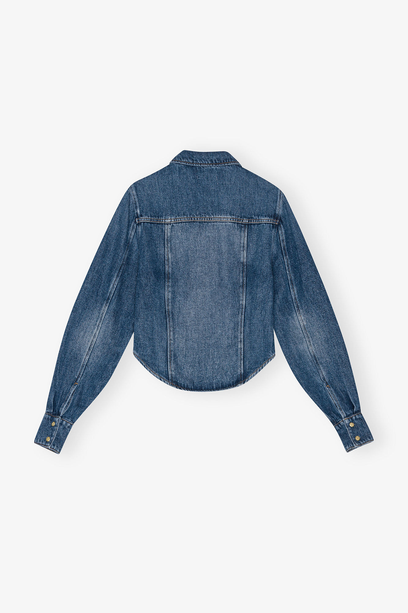 GUERRILLAZINE　A/W 2004-05 Mid Blue Vintage Blue Corsage Shirt | GANNI NL