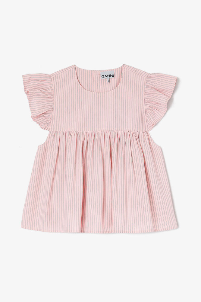 Pink Frill Sleeve Top, Chalk Pink