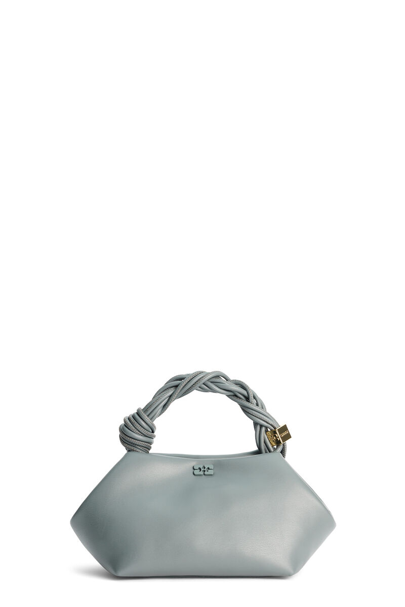 Dark Grey GANNI Bou Bag, Polyester, in colour Frost Gray - 1 - GANNI