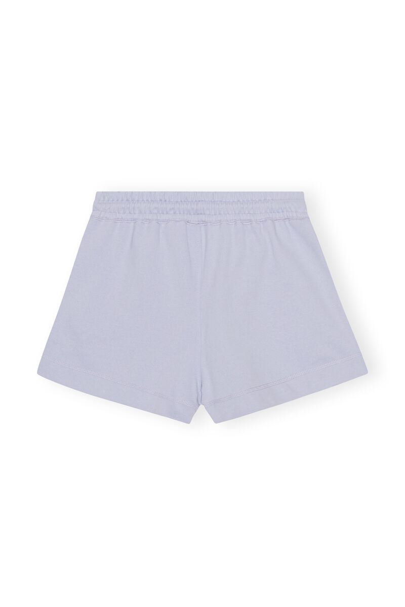 Drawstring Shorts, Organic Cotton, in colour Cosmic Sky - 2 - GANNI
