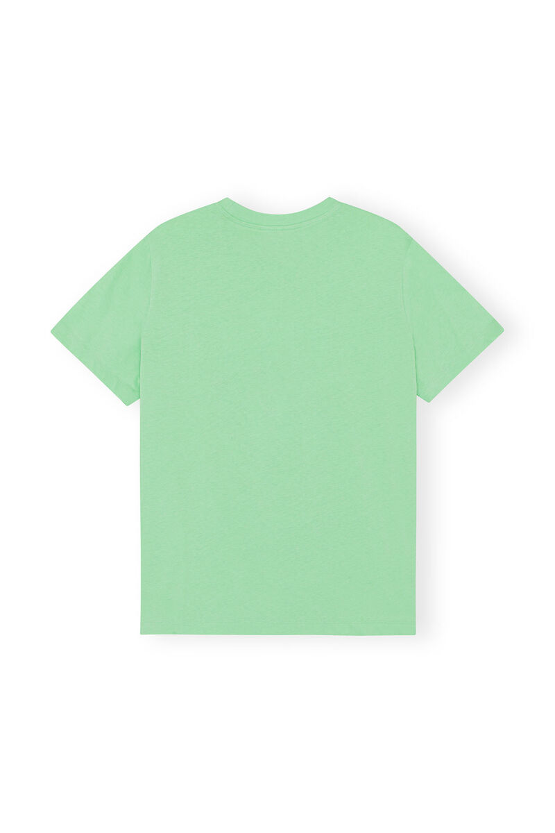Smiley Relaxed T-shirt, in colour Peapod - 2 - GANNI