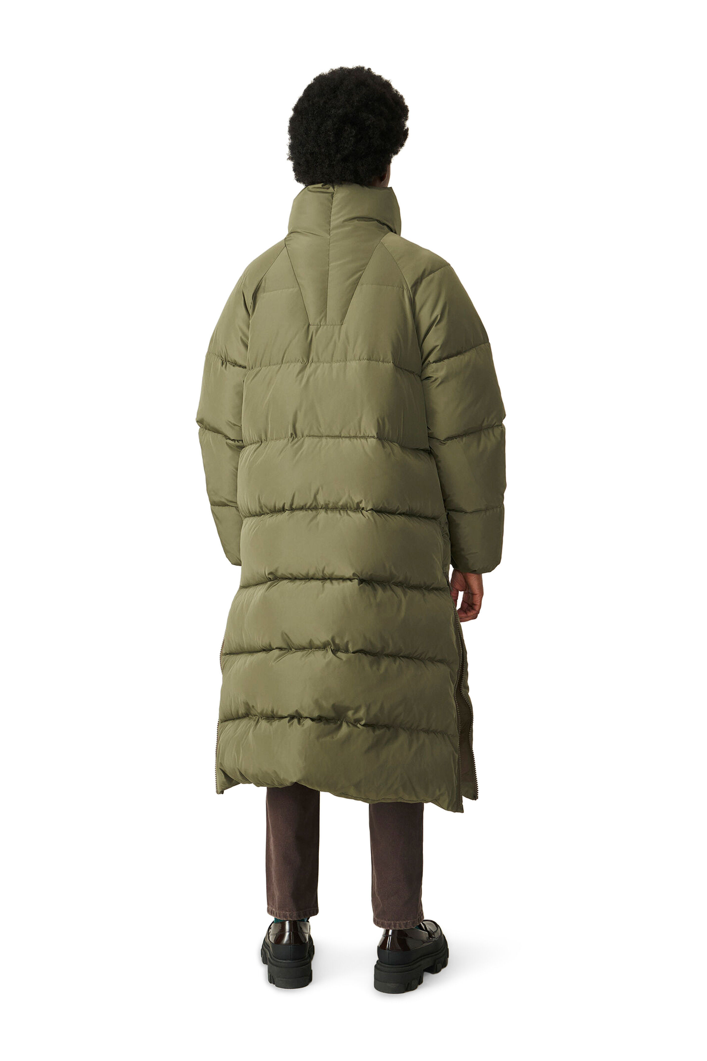 ganni puffer coat