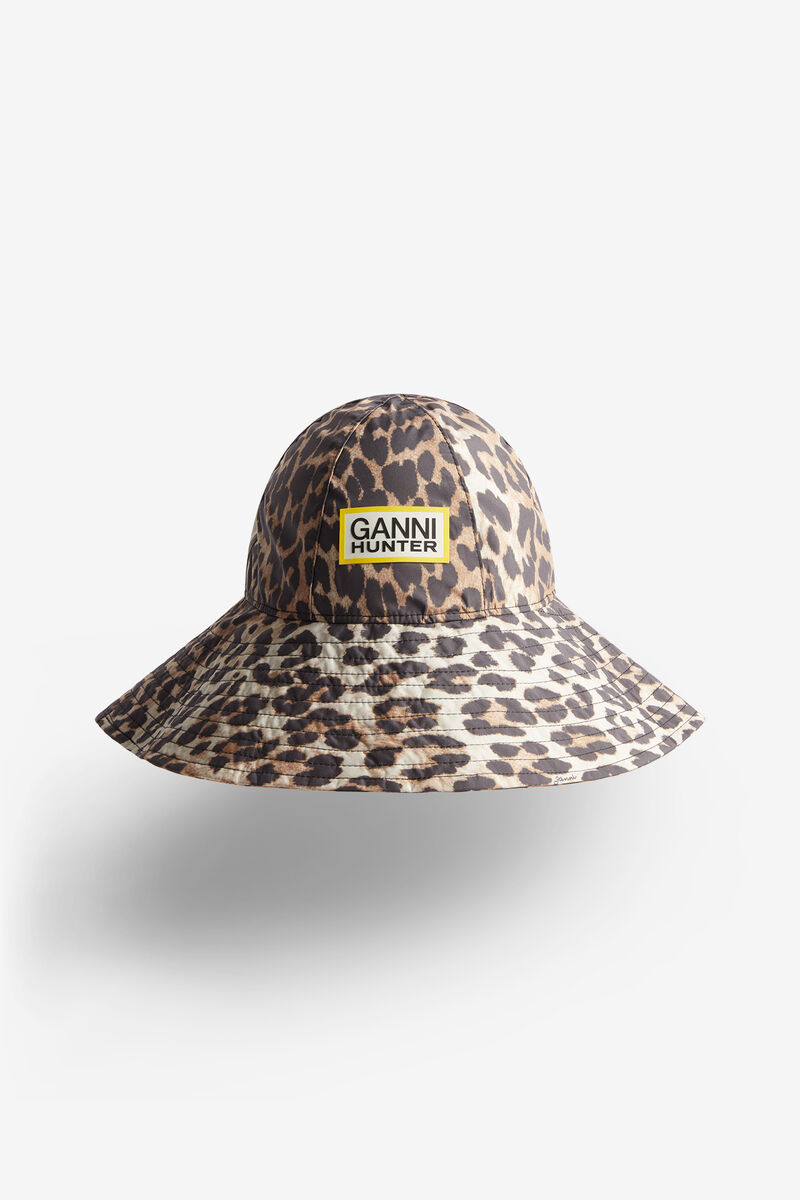 Wasserfester Bucket Hat, Recycled Polyester, in colour Almond Milk - 2 - GANNI