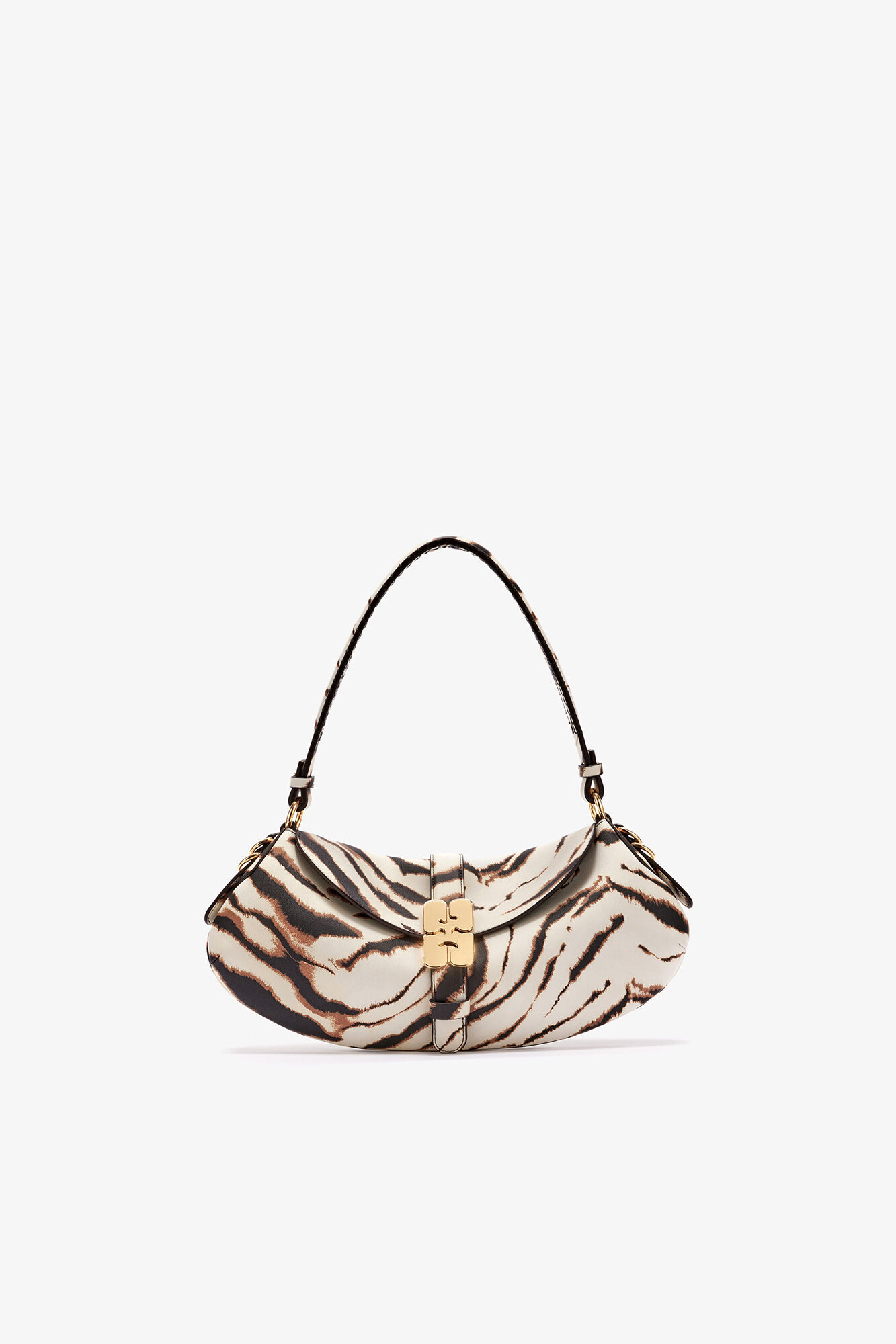 B-Kat in Zebra, Recycled Polyester, in colour Egret - 1 - GANNI