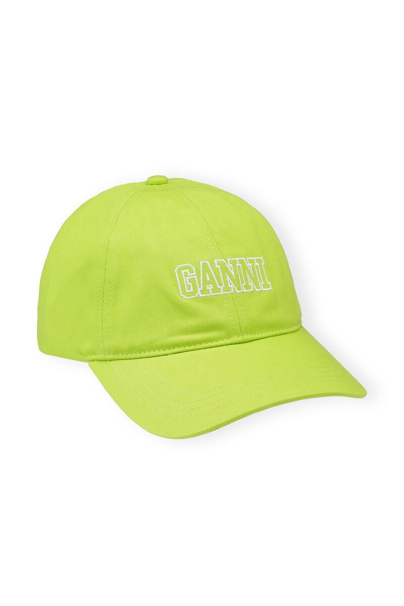 Software Heavy Cotton Software Cap, Cotton, in colour Lime Popsicle - 1 - GANNI