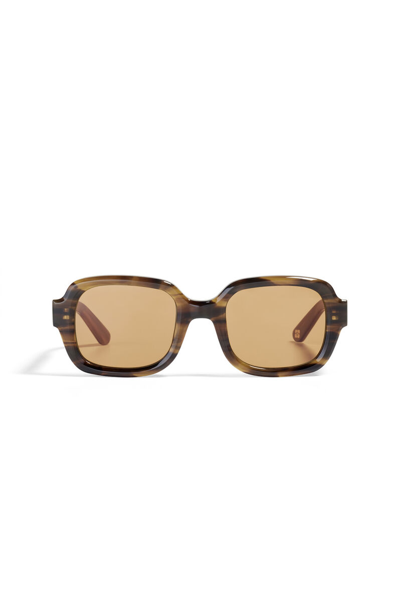 GANNI x Ace & Tate Twiggy Sunglasses, Acetate, in colour Tobacco Brown - 2 - GANNI
