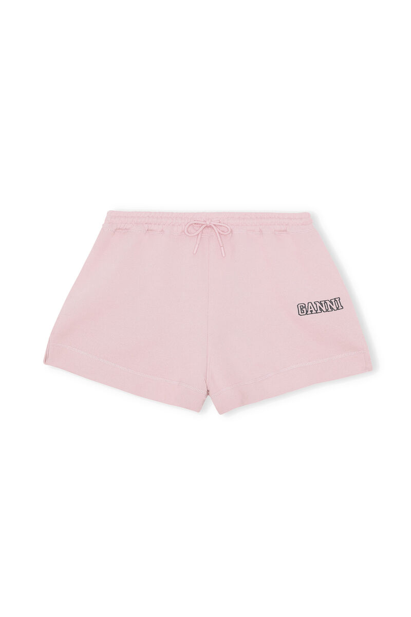 Drawstring Shorts, Cotton, in colour Sweet Lilac - 1 - GANNI