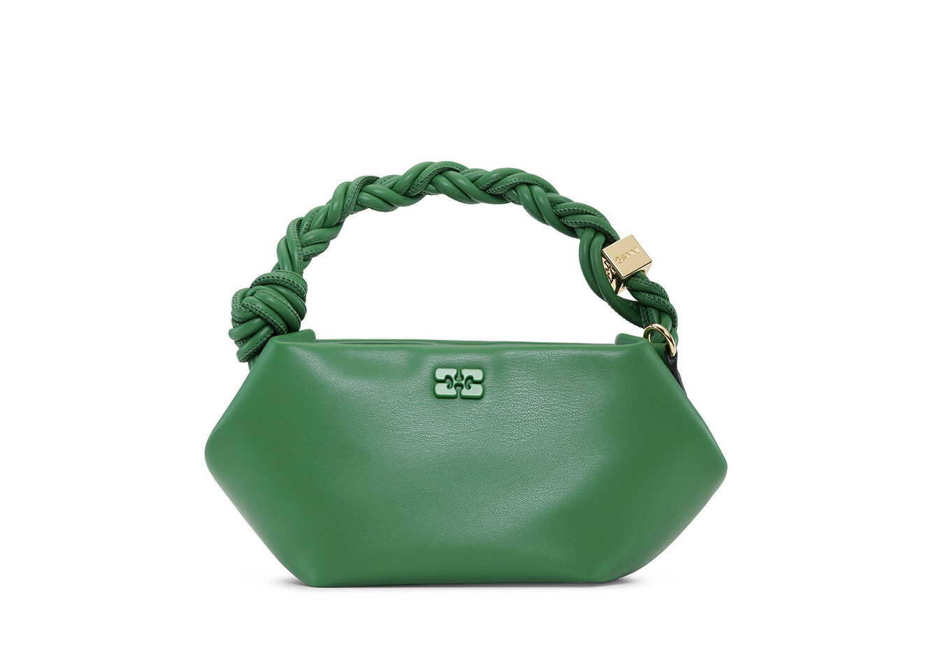 Green Mini GANNI Bou Bag, Polyester, in colour Juniper - 1 - GANNI