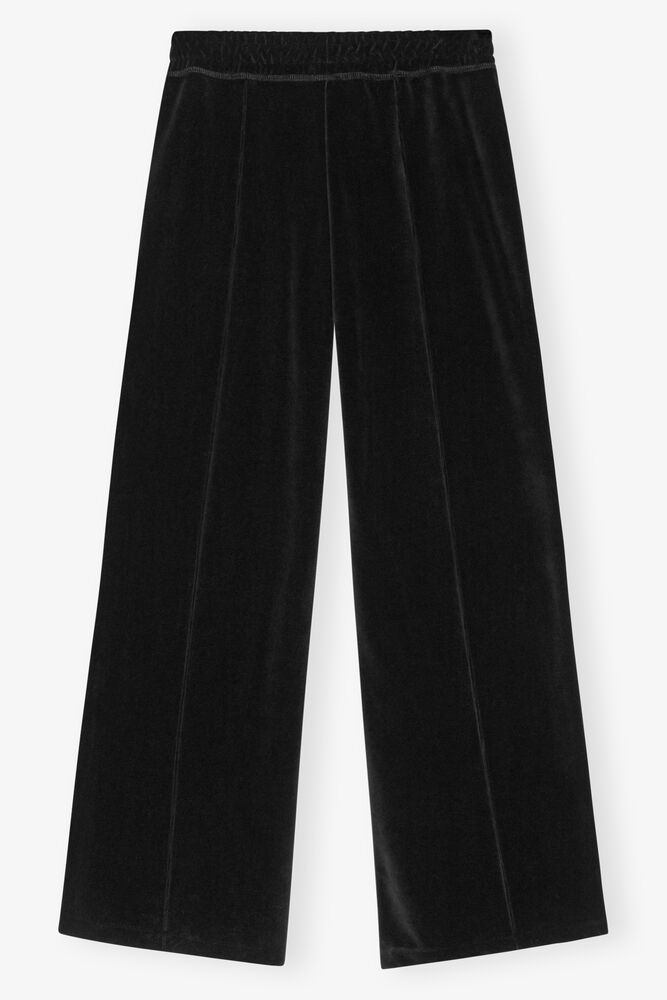 Tjocka Velour Byxor, Black