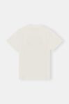 Heart University Of Love T-shirt, Cotton, in colour Egret - 2 - GANNI