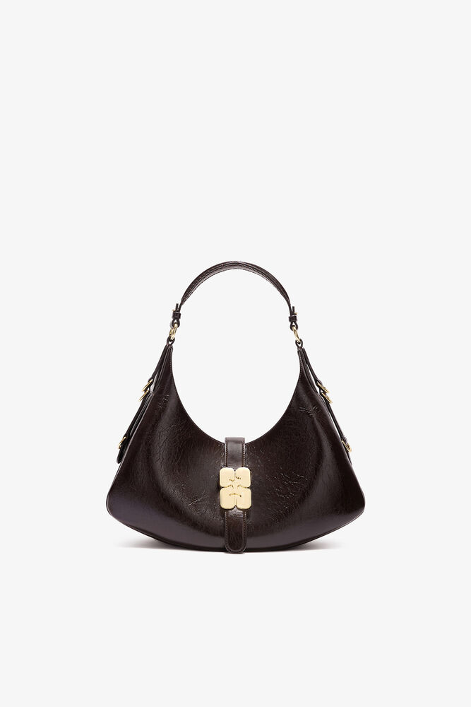 Small Kat Bag Shine in Brown, Demitasse