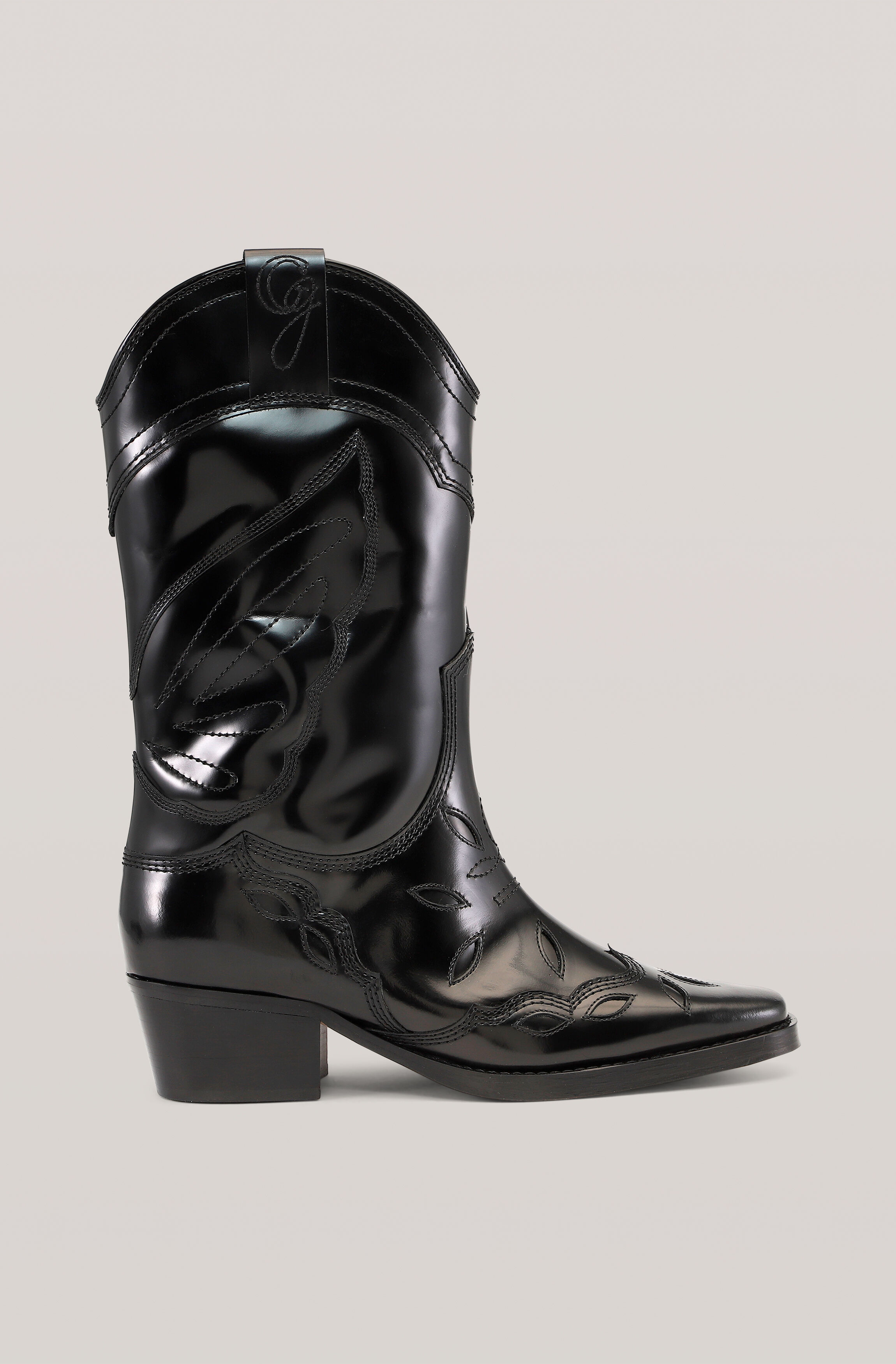 ganni high texas boots
