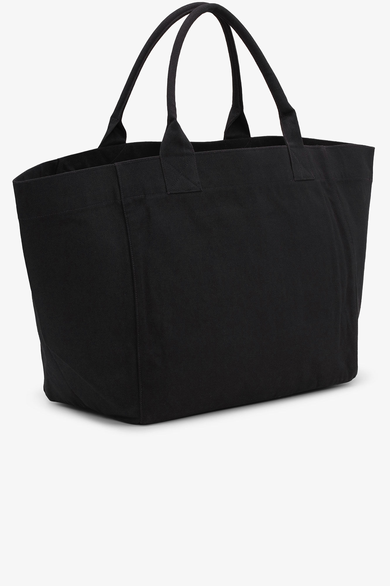 Black XXL Banana Print Tote, Recycled Cotton, in colour Black - 2 - GANNI