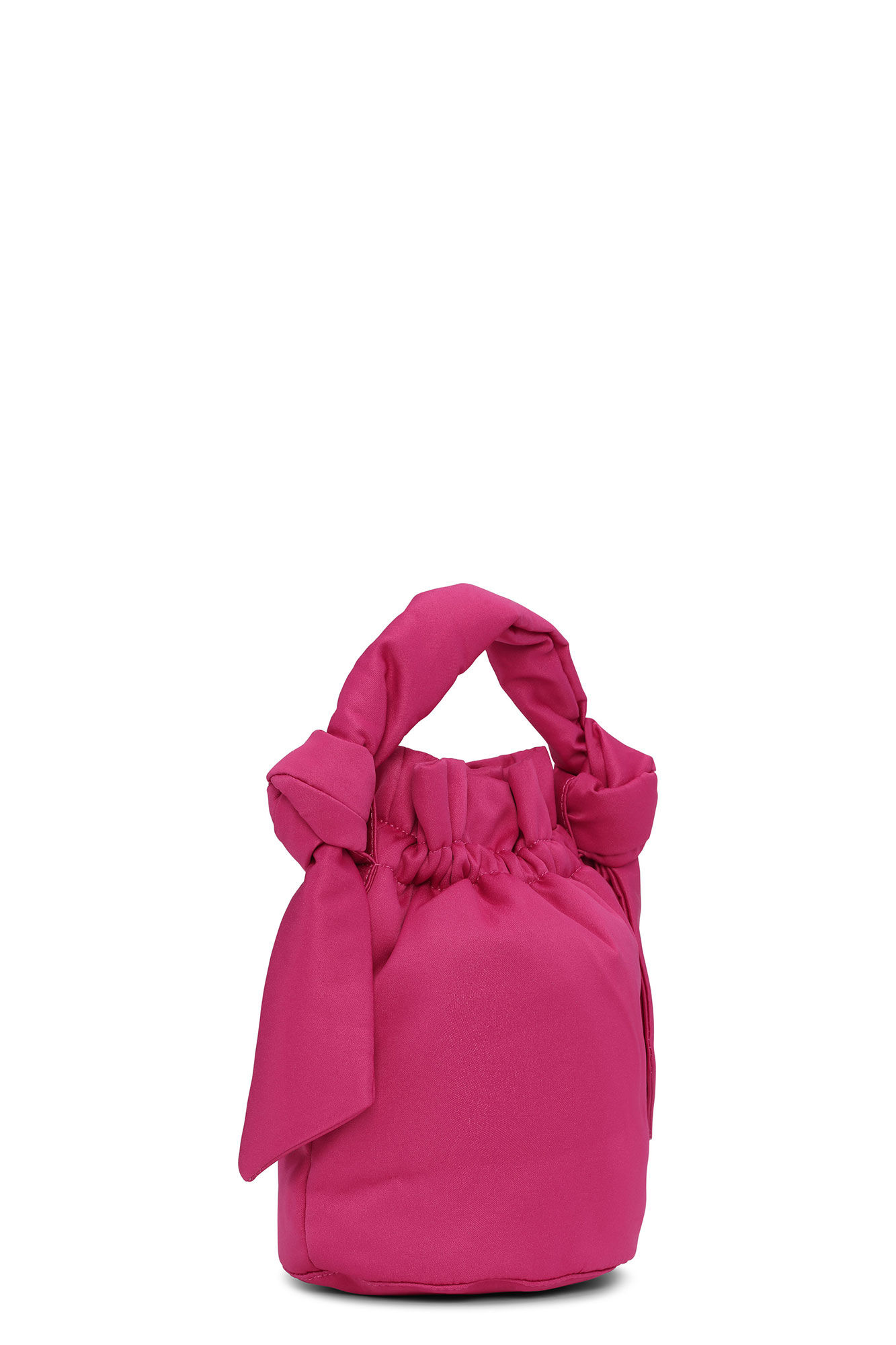 Occasion Top Handle Knot Bag, Polyester, in colour Love Potion - 2 - GANNI