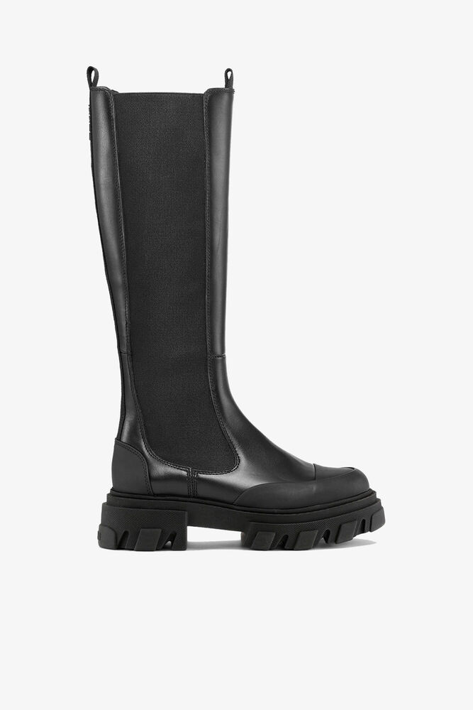 Final Item - No Returns Quick buy Black Cleated High Chelsea Boots CA$ 465.00 -40%