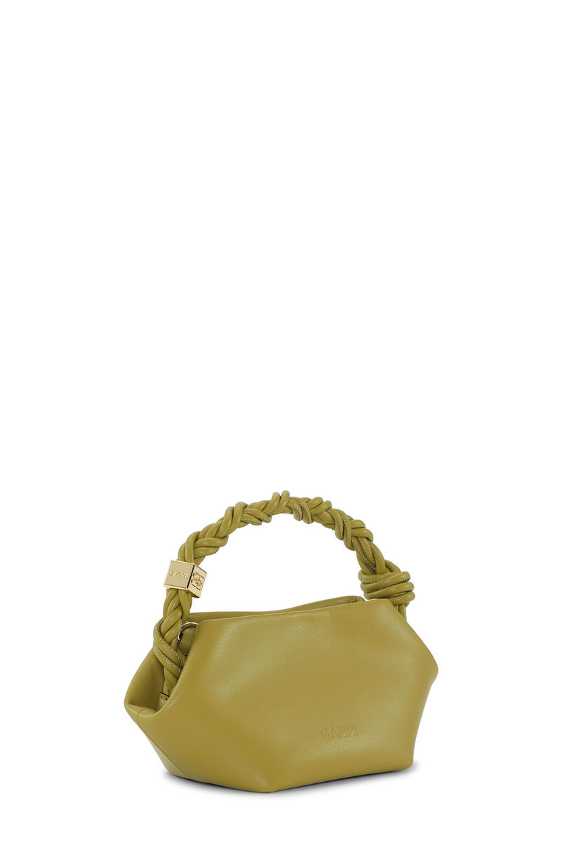 Olive Mini GANNI Bou Bag, Polyester, in colour Olive Drab - 2 - GANNI