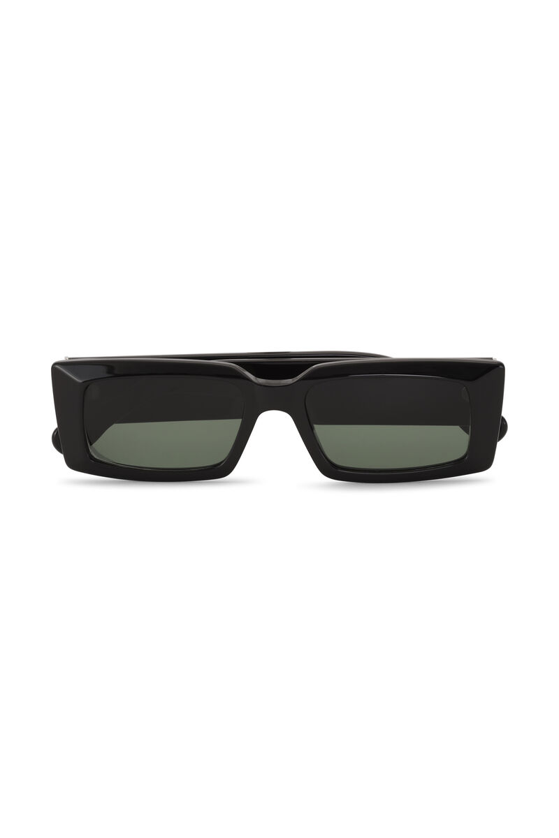 Pointed Sunglasses, Biodegradable Acetate, in colour Black - 1 - GANNI